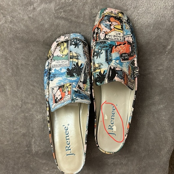 💙J.RENEE’ Joker Slide Leather Loafers - Picture 3 of 5